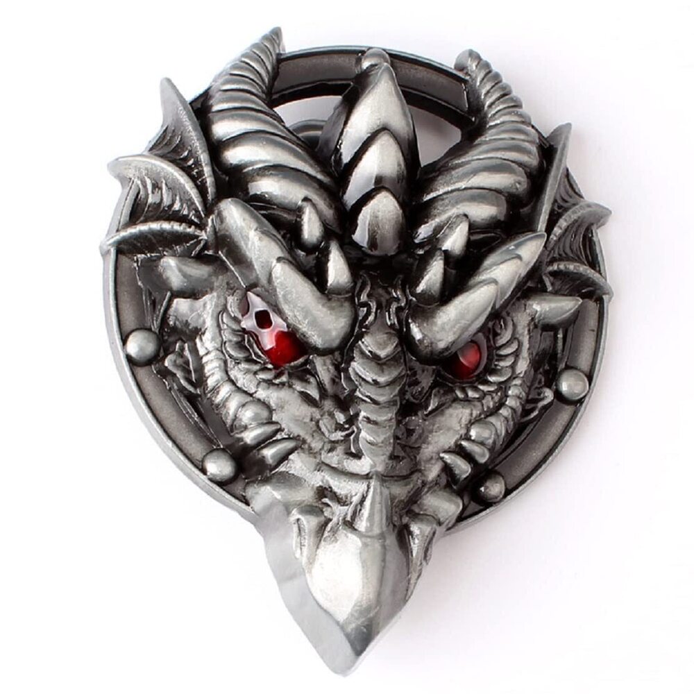 3869 Dragon Belt Buckle - Norse Viking & Celtic Designs, Western Cowboy &